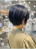 ★岡田有加★20代30代/ネイビーハンサムショート