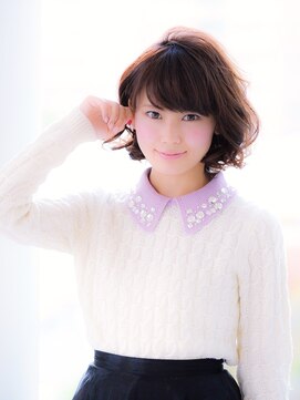 デイジー インデックスヘア 大島店(DAISY index hair) ★30代40代50代大人かわいいテラコッタフェザーバング艶髪ボブ