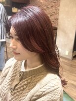 シークスヘアブラウン(SYKTH hair Brown) 【ボルドー】で楽しむ冬カラー♪小顔カット