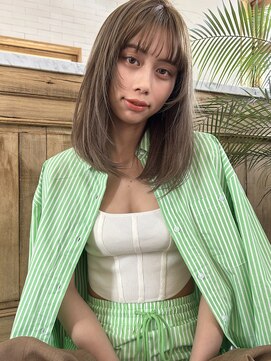 サロンドミルク 新百合ヶ丘店(salon de MiLK) ストレートでも可愛いハイトーンスタイル【新百合ヶ丘】