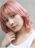 【tot.fam. 】ケアブリーチ2回ベースのペールピンクカラー☆20代