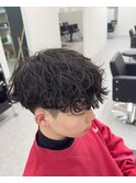 マッシュ 波巻きパーマ