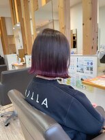 ヘアショップ エヌアンドエー 久喜菖蒲店(hair shop N&A) 外ハネミディアムボブ/くびレイヤー/裾カラー/毛先カラー