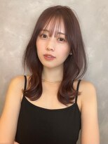 トルネード(TORNADO) 切りっぱなしボブ 美髪ピンクブラウンくびれミディ M20240321