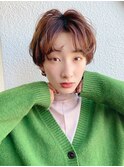 前髪長め大人小顔ショート30代40代50代 藤沢