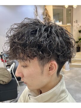 ヘアワン(HAIR One) 【HAIR Oneなや】ツイストスパイラルパーマツーブロック