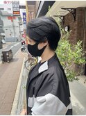 センターパート メンズカット