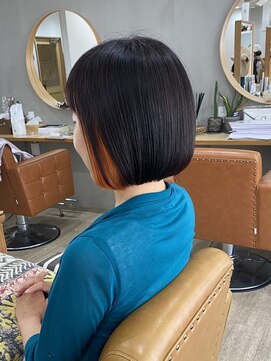 メアリー バイ メリー(marry by merry) 【立町メアリーバイメリー】☆インナーオレンジ×ボブ☆