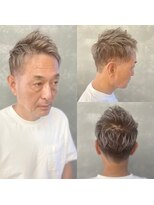 トゥージュ ベル(Toujours Belle)&nbsp;イケおじ立ち上げバングショート×脱白髪染めブリーチオンカラー