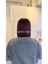 シエル(Ciel)&nbsp;【ciel】ぱつっとボブ×カシスレッド