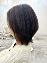 ロミー 本厚木(ROMMY.)&nbsp;くびれヘア/ミディアムレイヤー/クラゲヘア/オリーブカラー