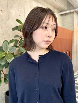 ノエ(noe) 切りっぱなしボブ（20代/30代/ベージュ/グレージュ）Y68