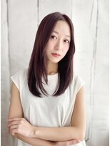 ミラー プラス エヌ(MIRROR+n)&nbsp;20代30代40代　大人センターパートツヤ髪＃964