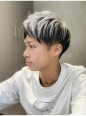 【吉田智哉】韓国マッシュ、ニュアンスパーマ、ブリーチカラー