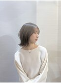 センター南／インナーカラー外ハネミディアムボブ10代20代30代