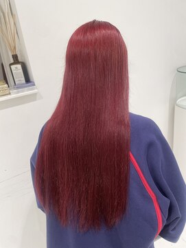 ハイブ 金沢(Hive) ブリーチ無し　オレンジレッド