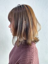 アイティーバイアルバム 八王子店(IT by ALBUM)&nbsp;美髪外ハネボブ顔周りレイヤーくびれヘア_ba321412