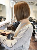 原宿ボブ縮毛矯正酸性ストレート髪質改善切りっぱなしボブ