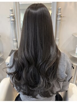 ザックラフィネ(ZACC raffine) オリーブグレージュ/ワンカラー/レイヤーカット