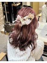 ゼスト 三鷹店(ZEST)&nbsp;ウェーブミディアムチェリーブラウン韓国レイヤー/三鷹/吉祥寺椛