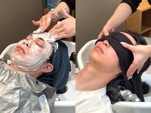 ヘアメディカルサロン 東京の雰囲気（美顔器を使った洗顔メニューや眼精疲労のマッサージもあります♪）