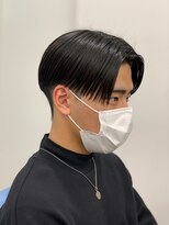 センターパートニュアンスパーマ韓国カルマパーマコンマヘア