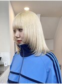 ◎ブロンドハイトーンカラーデザインカラーアンブレラカラー金髪