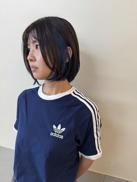 ヘアサロン カンパニュール(hair salon Campanule) 夏カラー（ネイビーブルー）