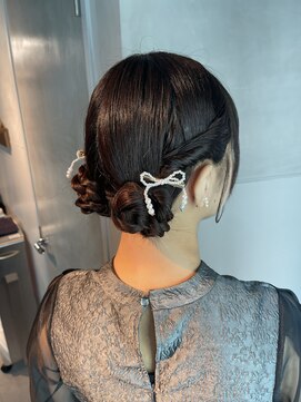 シャルムバイケンジ(Charm.by KENJE) 【ツインお団子】結婚式/浴衣/着付/銀座/ヘアセット/アレンジ