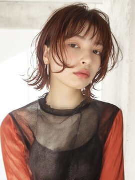 オンク 新宿(onk) 黒髪/グレーベージュ/レイヤーロング/前髪パーマ[新宿駅]