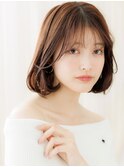 フェザーバング抜け感ワンカール小顔AラインボブZ志木30代40代