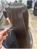 髪質改善ケアカラー質感再生大人可愛いカーキオリーブグレージュ