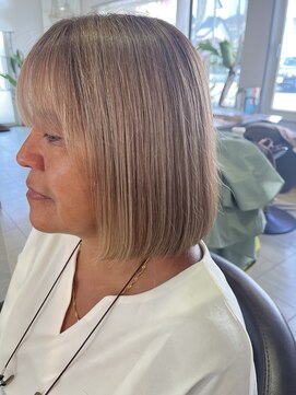 オッジ ヘアー 深谷店(Oggi Hair) ハイライト × ボブ 10月