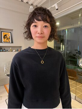 大人可愛い＊パーマ×オン眉/茅ヶ崎