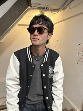 ボウ(BOW) 【BOW HAIR】ダウンバングショート×ピンパーマ