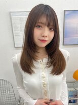ハニーシブヤ(HONEY shibuya)&nbsp;セミロングレイヤー/ミディアムレイヤー/ラベンダーグレー2