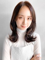 リヤン 表参道(lyann) 美髪セミディ20代30代40代◎サイドバングアンブレラカラー