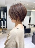 30代40代50代ショート白髪ぼかし銀座丸みくびれ井