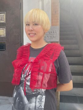 カンナ オーガニック ヘアデザイン(CANNA ORGANIC & HAIR DESIGN) 抜きっぱなしブロンドマッシュ