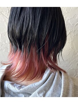 ヘアードゥ レディバグ(HAIR DO LADY BUG) ピンクインナーカラー
