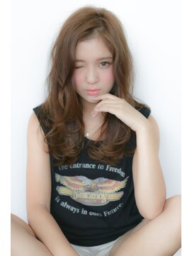 クラン(clan) clan<抜け感大人小悪魔斜めバングロング＞