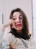 美容室チック 大島店(chic)&nbsp;伸ばしかけセンターパートミディ【大島】