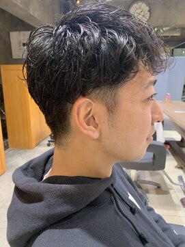 グリーン 表参道(green) 【KANA】メンズ/ツーブロック×ニュアンスパーマ