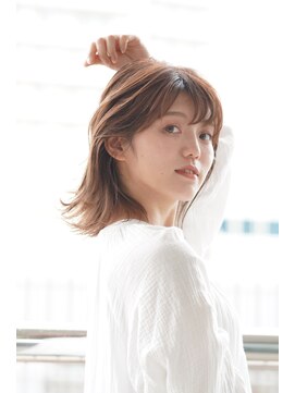 ヒース 姪浜(Heath) 【Heath】マロンベージュ 鎖骨ミディアム　大人かわいい