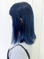 アイティーバイアルバム 藤沢店(IT by ALBUM)&nbsp;ブルーボブ_カーキグレージュマッシュショート_ba323701