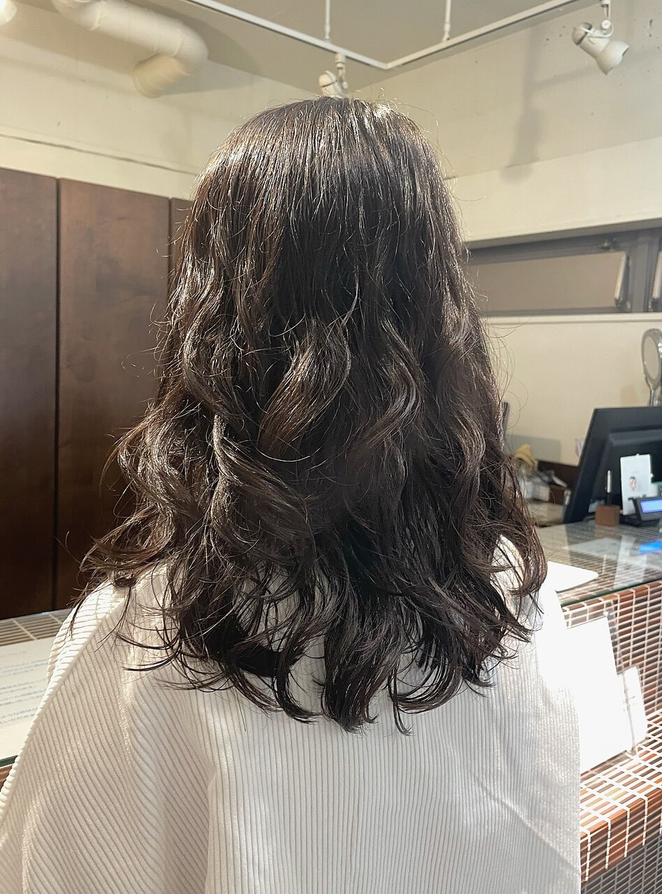 デジタルパーマ
Bacio w ○コテ巻き髪風デジタルパーマ！大人ゆるふわパーマロングパーマ