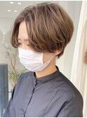 【センターパートショート】