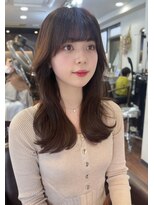 レイラバイアフロート 吉祥寺(Lila by afloat)&nbsp;暗髪レイヤーエギョモリくすみブルー20代30代40代