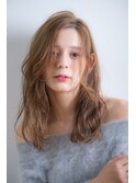 ゆるふわミディアムキャラメルベージュ[ニュアンスカラー]◎30代