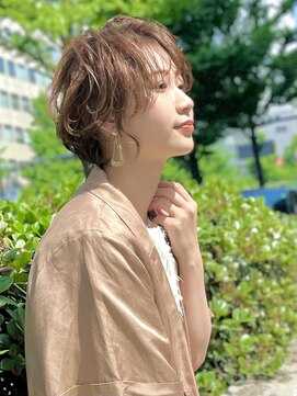 ジエクト 本店(The Ect) ★◎斜めバンググレージュカラーシルキーベージュデザインカラー